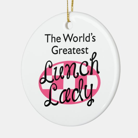 GROATEST LUNCH LADY KERAMISCH ORNAMENT (Links)