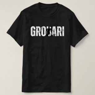 Grobari Grobar Met de schep Zwart-witte Partizan  T-shirt
