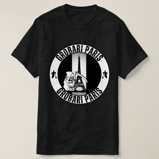 Grobari Parijs Frankrijk Eiffeltoren T-shirt (Design voorkant)