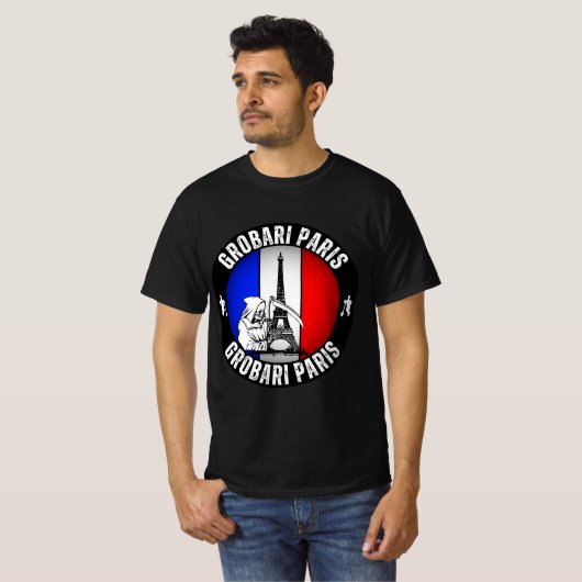 Grobari Parijs Frankrijk  T-shirt (Voorkant volledig)