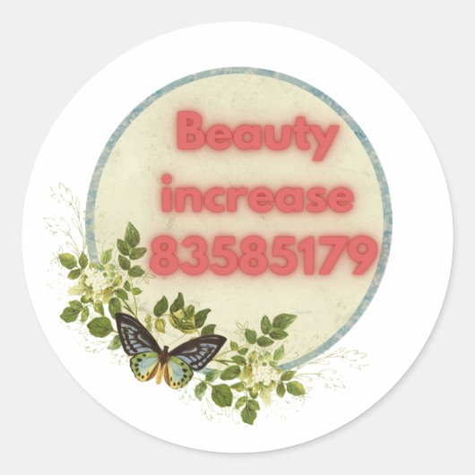 Grobovoi Sequence, Beauty growth, 83585179 Ronde Sticker (Voorkant)