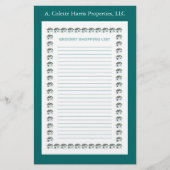 Grocerende notitie Pad - Ontwerp 3 Briefpapier (Voorkant)