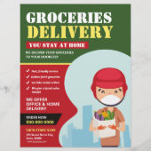 Groceries Delivery Service Flyer (Voorkant)