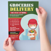 Groceries Delivery Service Flyer (Hand)