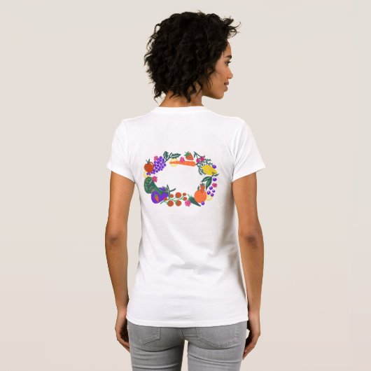 Groceries Wreath T-shirt (Achterkant volledig)