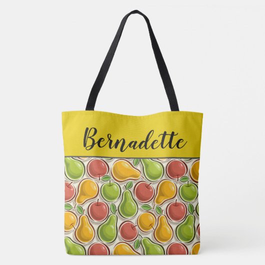Grocering over het hele afdrukTas - Zie achterzijd Tote Bag (Achterkant)
