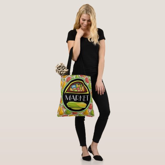Grocering over het hele afdrukTas - Zie achterzijd Tote Bag (Op model)