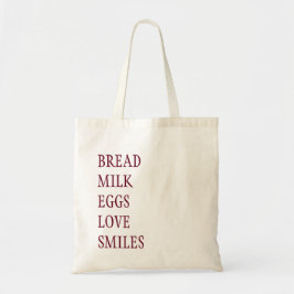 GROCERINGSBAG VAN DE LIJST TONEN TOTE BAG