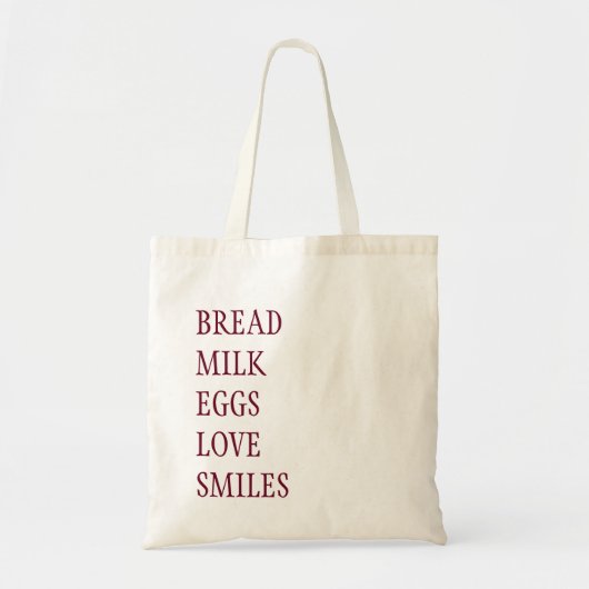 GROCERINGSBAG VAN DE LIJST TONEN TOTE BAG (Voorkant)