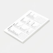 Groceringslijst na IT-notities Post-it® Notes (Schuin)