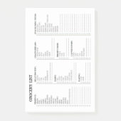Groceringslijst na IT-notities Post-it® Notes (Voorkant)