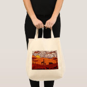 Grocery Bag met Afrikaans landschap Tote Bag (Voorkant (product))