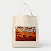 Grocery Bag met Afrikaans landschap Tote Bag (Voorkant)