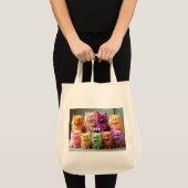Grocery Bag with Cat Illustration Tote Bag (Voorkant (product))