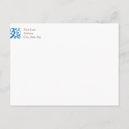 Grocery bruiloft douche Uitnodigen Uitnodiging Briefkaart (Achterkant)