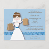 Grocery bruiloft douche Uitnodigen Uitnodiging Briefkaart (Voorkant)