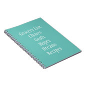 Grocery Chore Funny Hope Dream list Notitieboek (Rechterzijde)