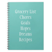Grocery Chore Funny Hope Dream list Notitieboek (Voorkant)