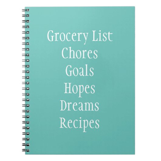 Grocery Chore Funny Hope Dream list Notitieboek (Voorkant)