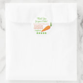 Grocery Delivery Service Thank You Review Stars Ronde Sticker (Tas)