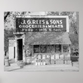 Grocery & Feed Store, 1938. foto Poster (Voorkant)