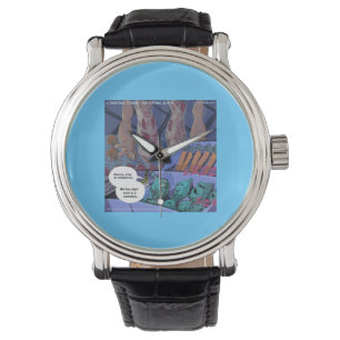 Grocery Kerkhof Grappige/verdrietige Vegan Horloge