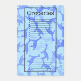 Grocery List Dinosaur Post it Notes