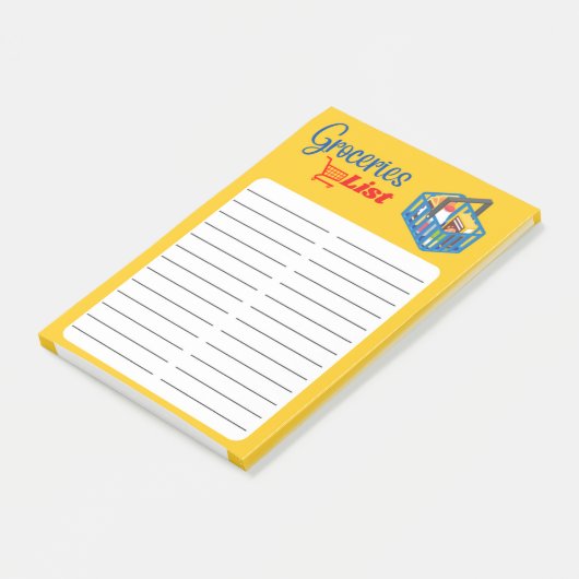 GROCERY LIST POST-IT® NOTES (Schuin)