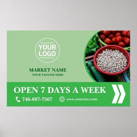 Grocery Market Custom Poster (Voorkant)
