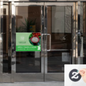 Grocery Market Custom Window Cling Raamsticker (Kantoordeur)