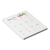 Grocery Shopping Bewerkbare lijst Items Klein Noti Notitieblok (Schuin)