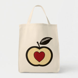 Grocery Shopping Food to Groming Logo Budget Tote Bag
