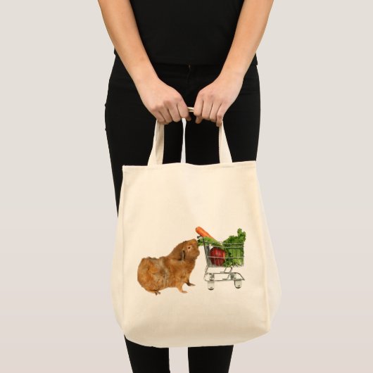 Grocery Shopping Guinee Pig Tote Bag (Voorkant (product))