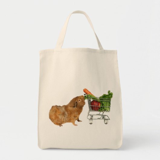 Grocery Shopping Guinee Pig Tote Bag (Voorkant)
