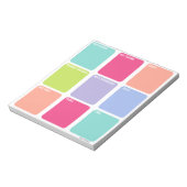 Grocery Shopping List Note Pad Notitieblok (Linkerzijde)