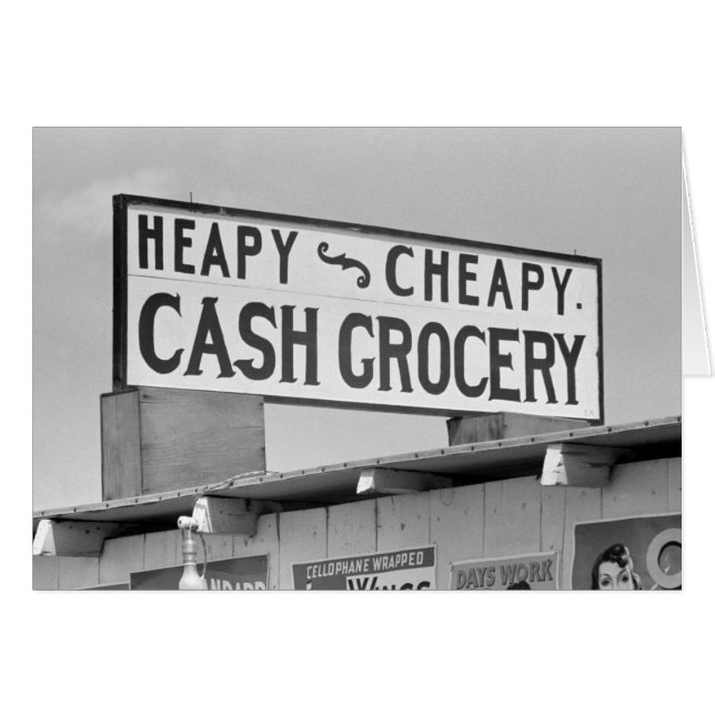 Grocery Sign. 1939 (Voorkant Horizontaal)