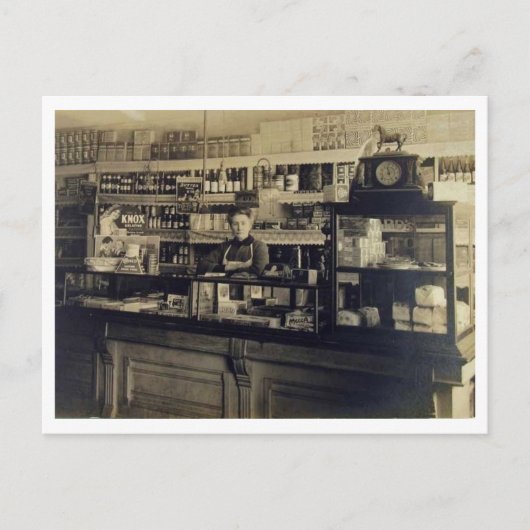 Grocery Store Interior 1906  Briefkaart (Voorkant)
