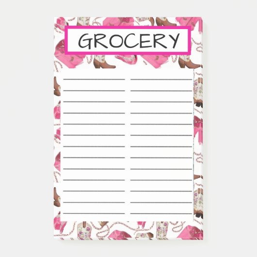 GROCERY STORE POST-IT® NOTES (Voorkant)