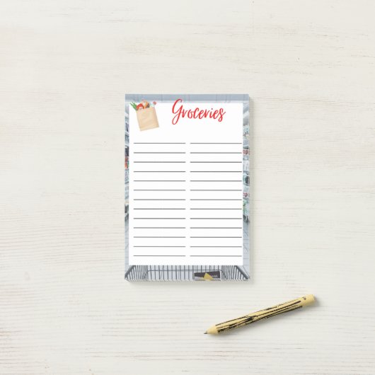 GROCERY STORE POST-IT® NOTES (Op bureau)