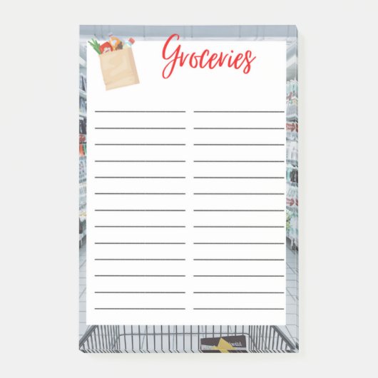 GROCERY STORE POST-IT® NOTES (Voorkant)