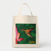 Grocery Tas "Love Hummingbird" (Voorkant)
