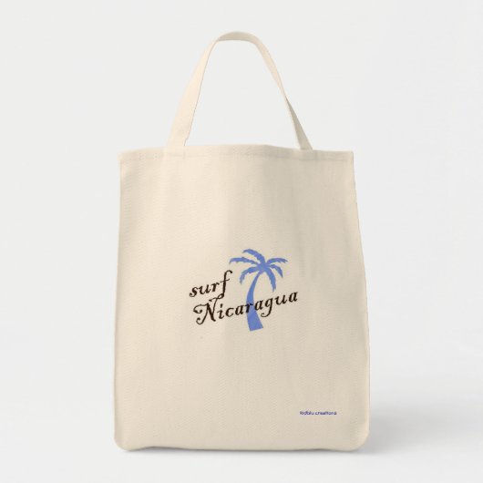 Grocery tas - surf Nicaragua (Voorkant)