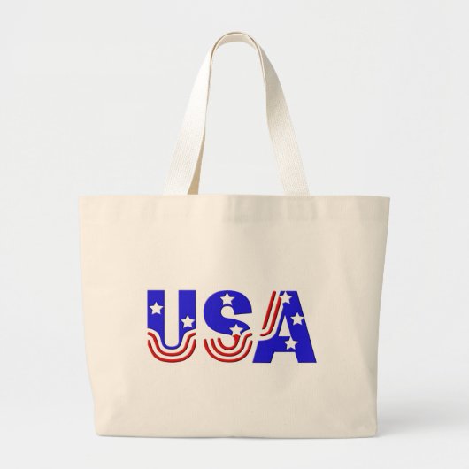 Grocery Tas - VS in sterren en strips (Voorkant)