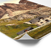 Grodnerjoch, hospice en Sella, Tirol, Austro-Hung Poster (Hoek)