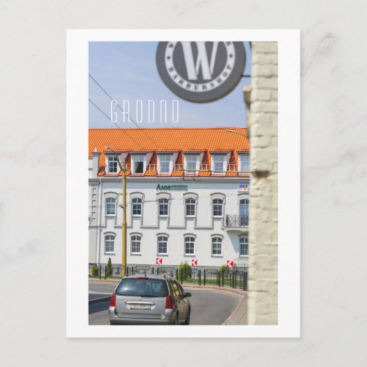 Grodno Belarus Architecture City Uitzicht Briefkaart (Voorkant)
