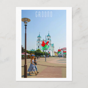 Grodno Belarus Architecture City Uitzicht Briefkaart