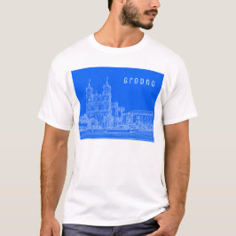 Grodno Belarus Architecture City Uitzicht Cathedra T-shirt