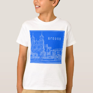 Grodno Belarus Architecture City Uitzicht Cathedra T-shirt