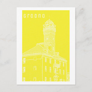 Grodno Belarus Architecture City Uitzicht Water To Briefkaart