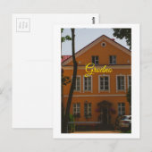 Grodno Belarus Architecture Street Building Briefkaart (Voorkant / Achterkant)